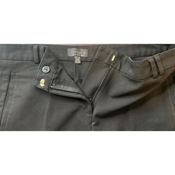 TOPSHOP Dress Pants Womens 10 Straight Leg Office Wear Trousers Timeless Piece - Picture 9 of 9